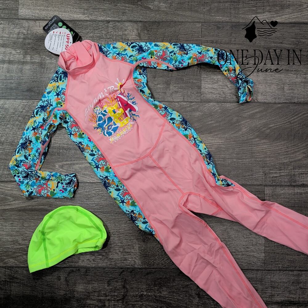 Dive & Sail Long Sleeve Rashguard One Piece Swimsuit Size M